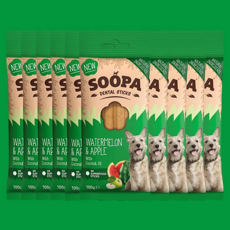 Soopa Dentals Lubenica in jabolko 100g